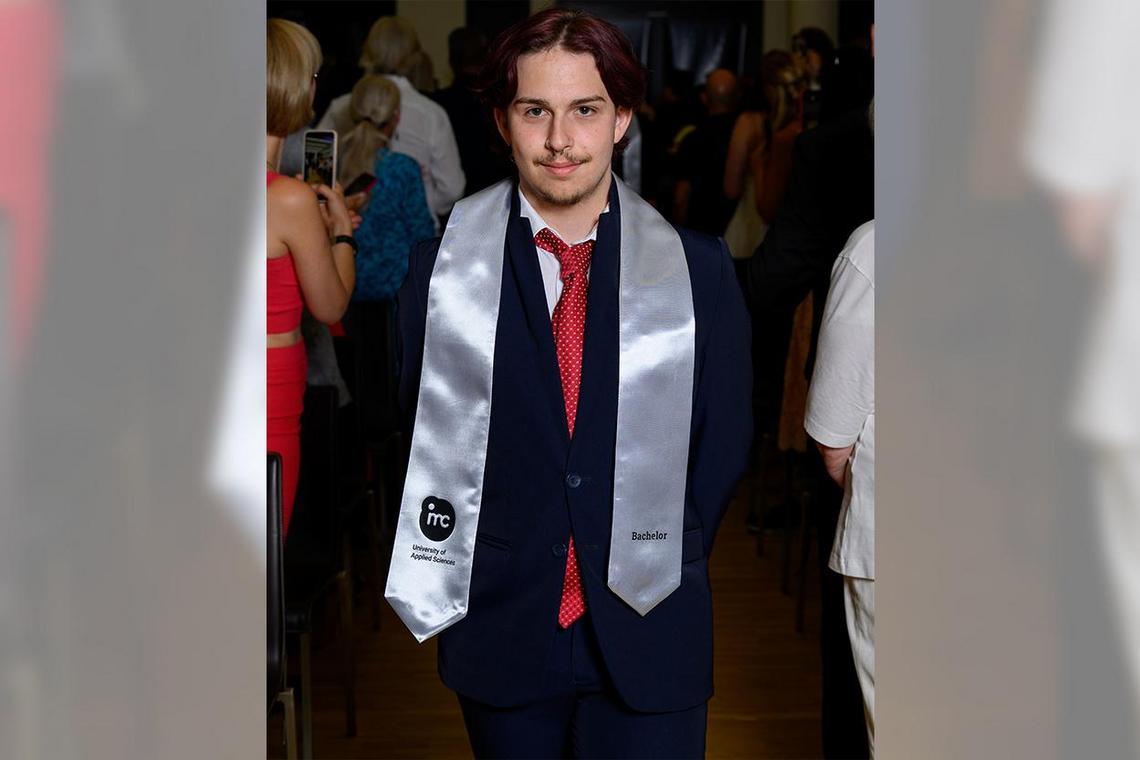 Alexander Nitsch at his graduation.