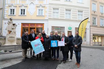 Gruppe in der Kremser Altstadt