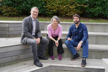 Manfred Pferzinger mit Sandra Stuiber-Poirson und Stephan Leick