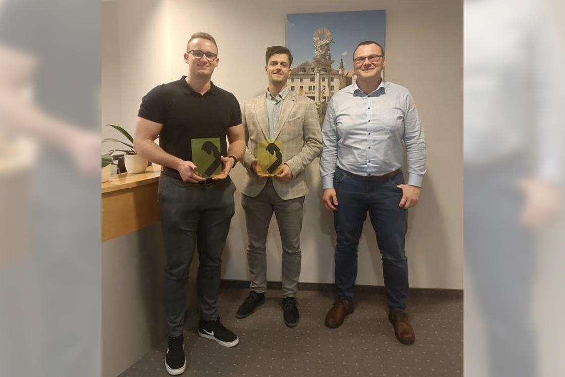 Moritz Pauser, Sandro Denk und Gerhard Sinhuber