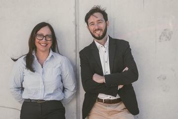 Claudia Bauer-Krösbacher und Mattia Rainoldi