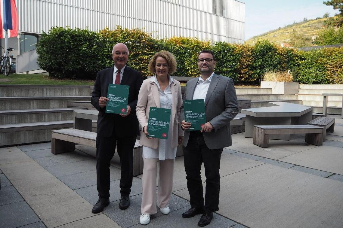 Porträt von Karl Ennsfellner, Christiane Teschl-Hofmeister und Gottfried Feiertag