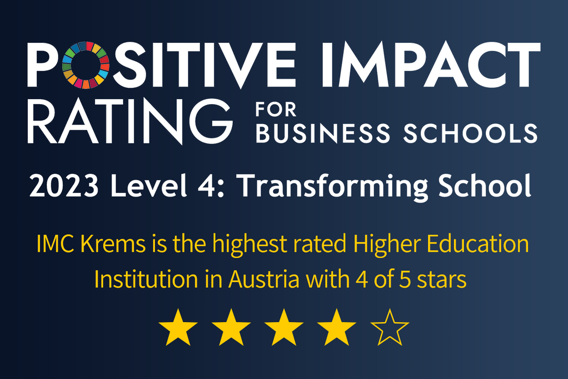 Great success for IMC Krems in Positive Impact Rating