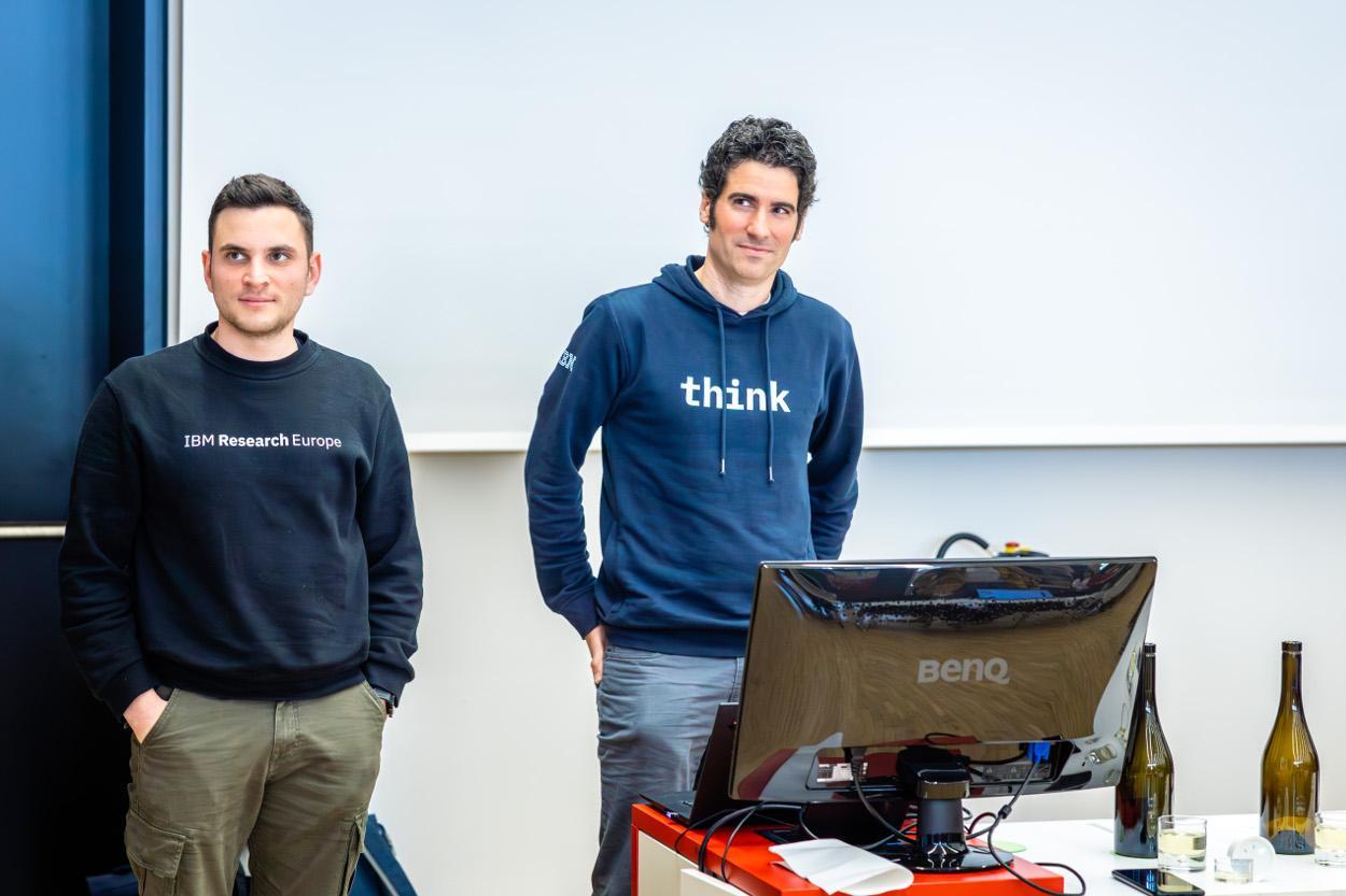 Patrick Ruch und Gianmarco Gabrieli von IBM