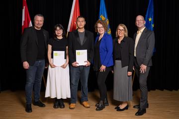 Group at the graduation ceremony