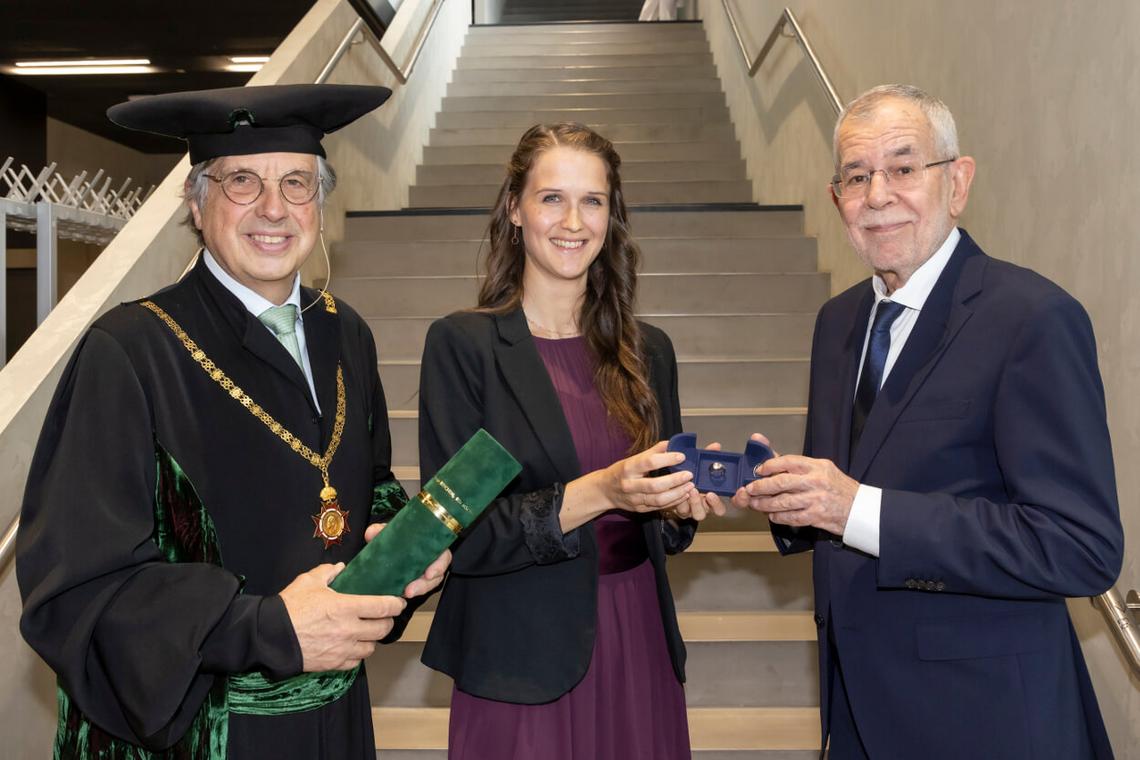 Portrait of Hellmut Samonigg, Sonja Rittchen and Alexander Van der Bellen