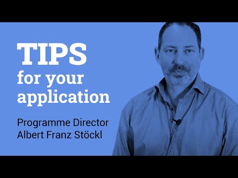 Tips for your application: IMC Krems I International Wine Business