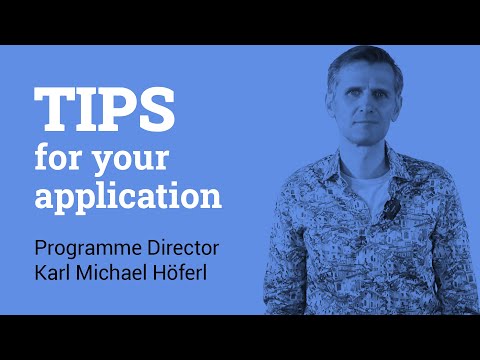 Tips for your application I IMC Krems I Sustainability Management