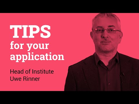 Tips for your application: IMC Krems I Chemistry