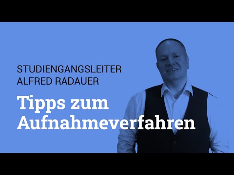 IMC Krems Bewerbung: Tipps vom Studiengangsleiter Dr. Alfred Radauer I Management