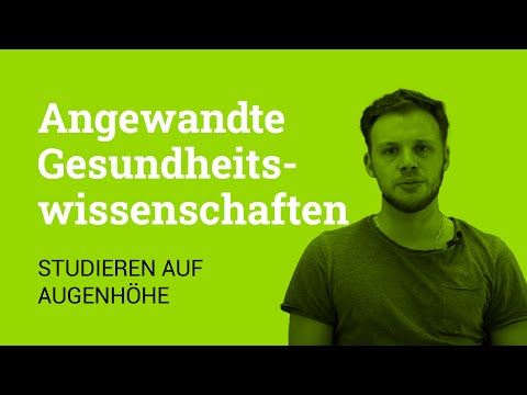 Angewandte Gesundheitswissenschaften: Studieren auf Augenhöhe