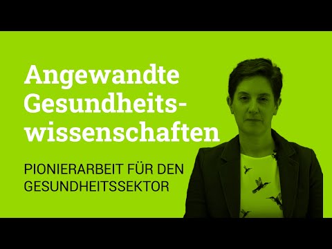 Angewandte Gesundheitswissenschaften: Pionierarbeit für den Gesundheitssektor